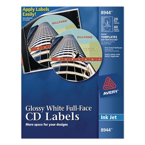 Full Face CD Labels