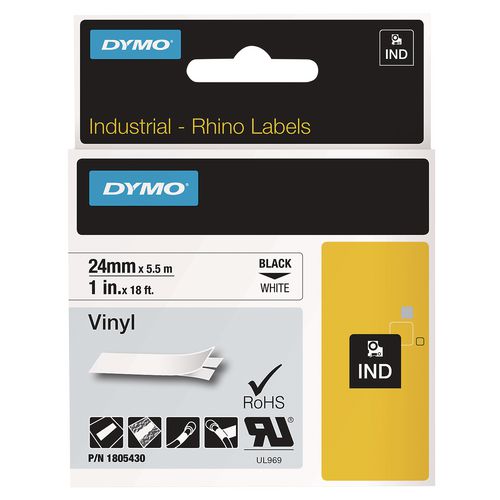 Rhino Permanent Vinyl Industrial Label Tape