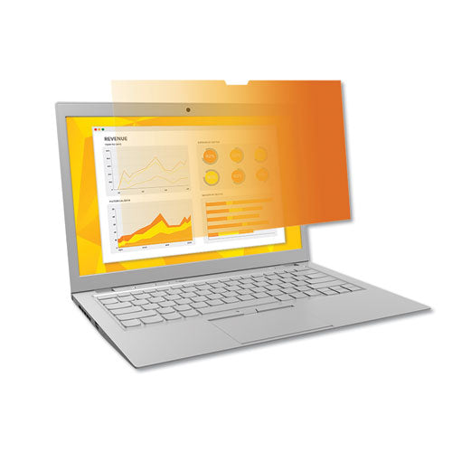 Gold Frameless Privacy Filter for 15.6" Widescreen Laptop