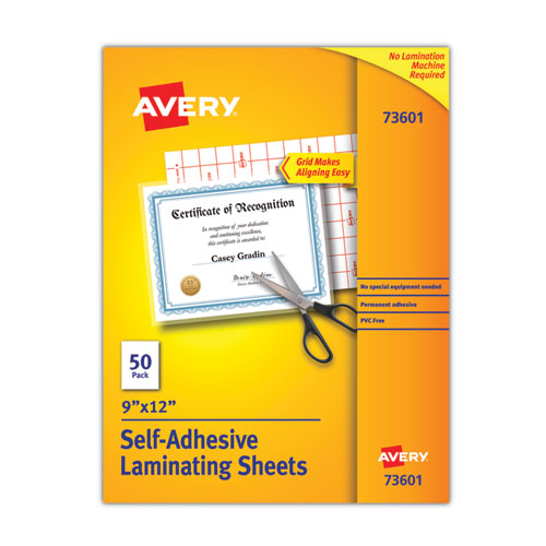 Clear Self-Adhesive Laminating Sheets
