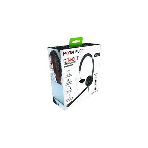 Connect USB Mono Headset with Boom Microphone