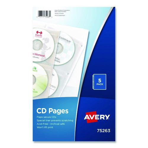 Two-Sided CD Organizer Sheets for Three-Ring Binder