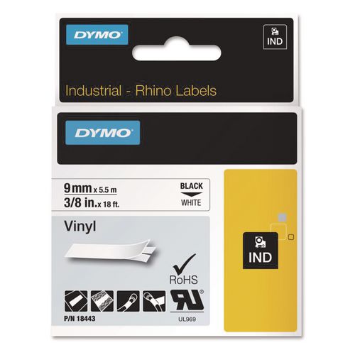 Rhino Permanent Vinyl Industrial Label Tape