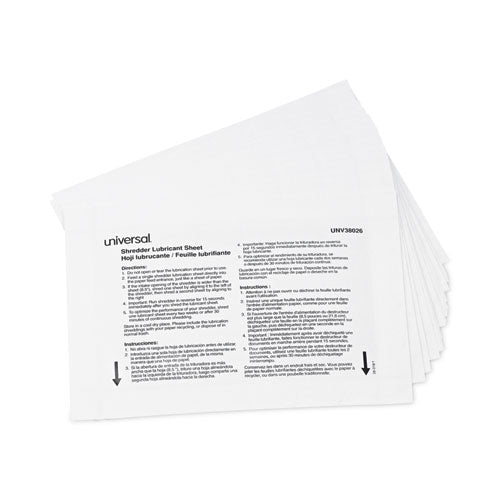 Shredder Lubricant Sheets