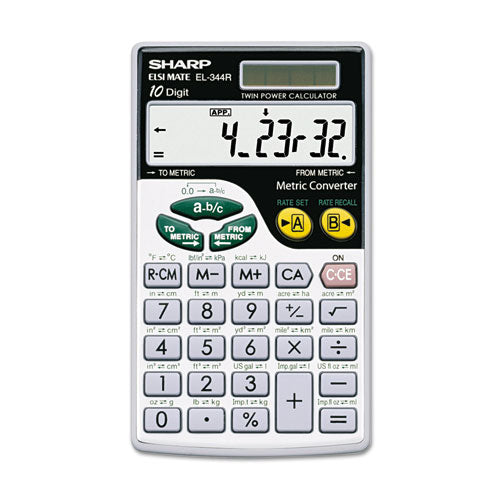 EL344RB Metric Conversion Wallet Calculator